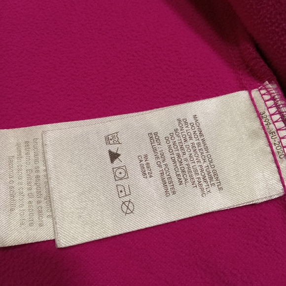 Women's Pink Columbia Full-Zip Fleece Hoodie/ Hooded Jacket * Size: Small - Picture 6 of 7